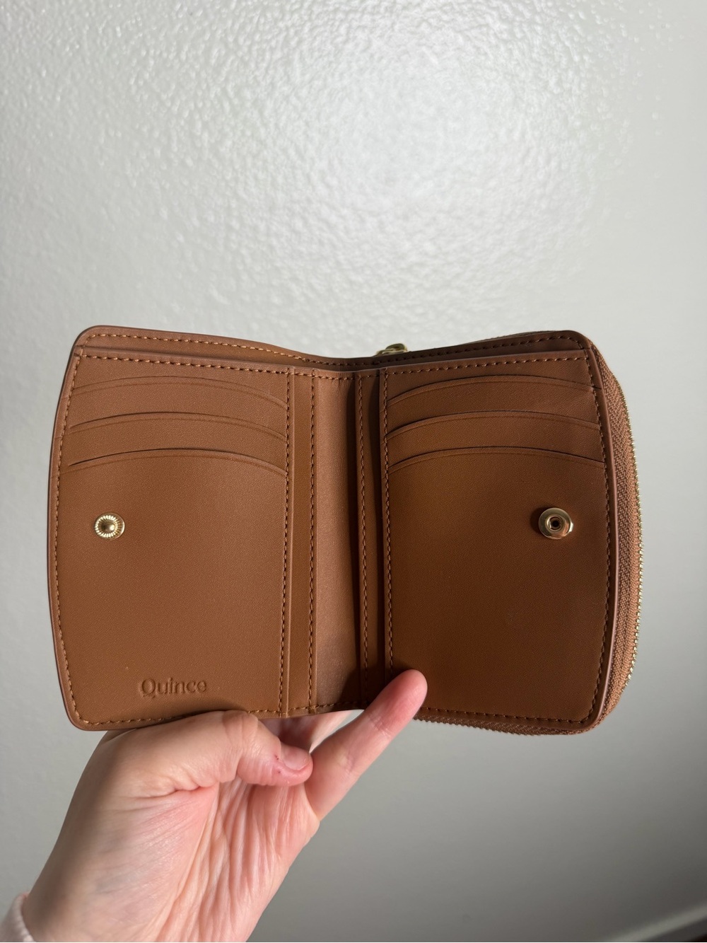 Quince Italian Pebbled Leather Compact Wallet - Picture 5 of 7